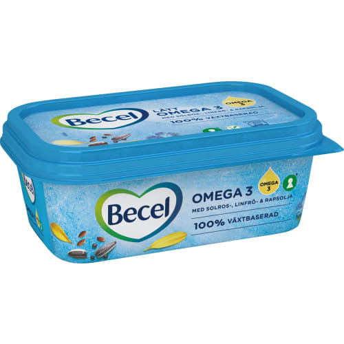 Becel Omega 3 100% Växtbaserad Lättmargarin 38%
