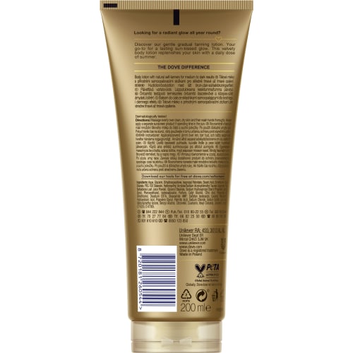 Dove Medium To Dark Summer Revived Tanning Lotion