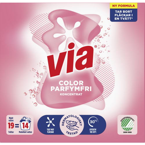 Color Parfymfri Tvättmedel Pulver