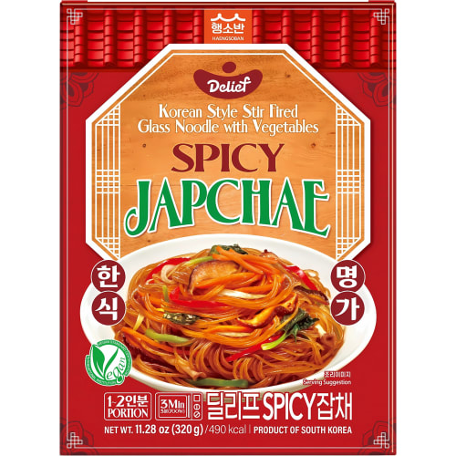Spicy Japchae Korean Style Glass Noodle