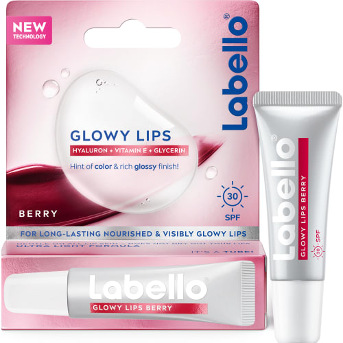 Labello Glowy Lips Berry Tinted Spf30 Läppbalsam